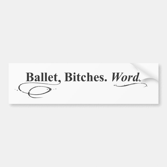 oh! how ironic! a bumper sticker! sticker (Front)