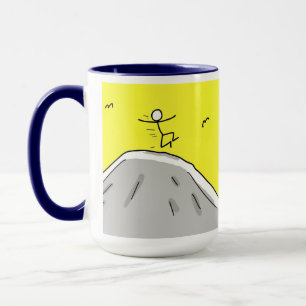 "Oh joy! A new day..." 15oz coffee mug blue