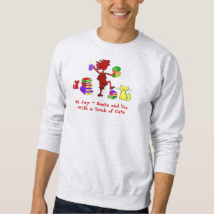 Oh Joy Books and Tea With Cats Sweatshirt