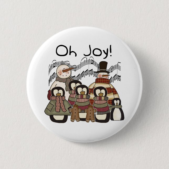 Oh Joy Christmas 6 Cm Round Badge (Front)