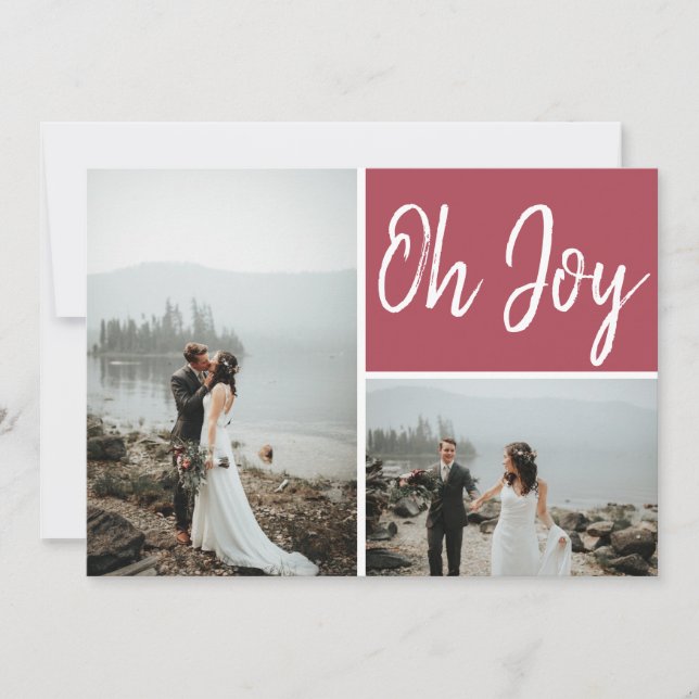 Oh Joy Custom Multiple Photo Christmas Card (Front)