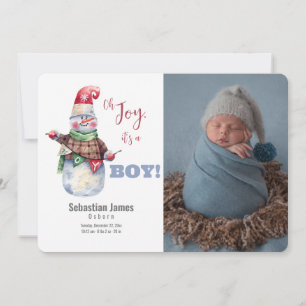 Oh Joy Photo Baby Boy Birth Announcement
