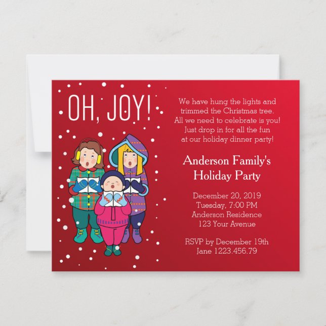 Oh! Joy! Winter Party Invitation (Front)