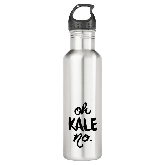 oh, KALE no - minimal. Water Bottle (Front)