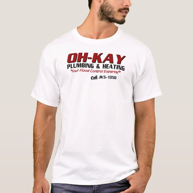 OH-KAY Plumbing & Heating T-Shirt (Front)