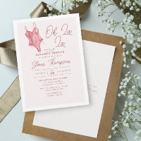 Oh La La Blush Lingerie Blush Bridal Shower