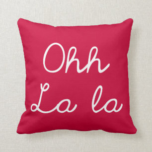 Oh La La - Cherry Pink Cushion