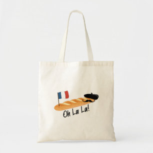Oh La La - French Baguette - Funny Francophile Tote Bag