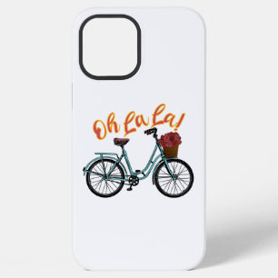 Oh La La French Bicycle Funny French Sayings iPhone 12 Pro Max Case
