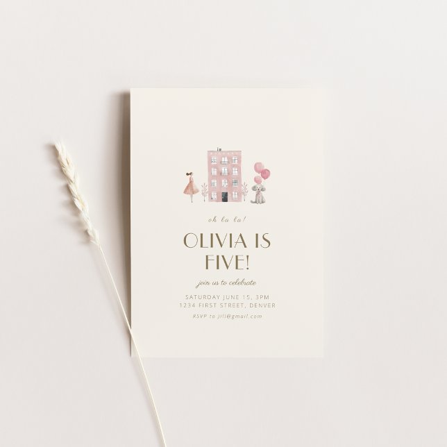 Oh La La French Paris Birthday Party Invite (Creator Uploaded)