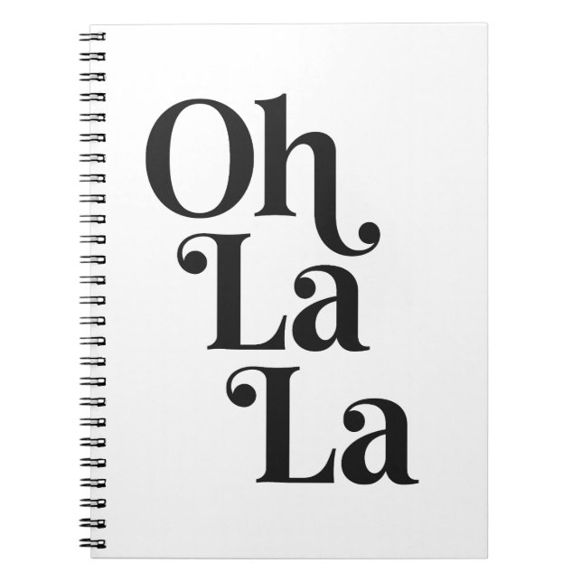 Oh la la notebook (Front)