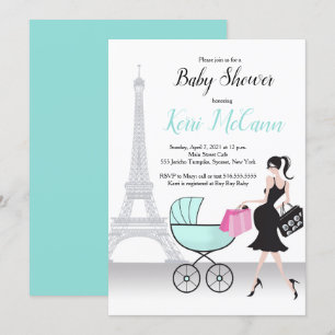 Oh Là Là Paris-Themed Baby Shower Invite