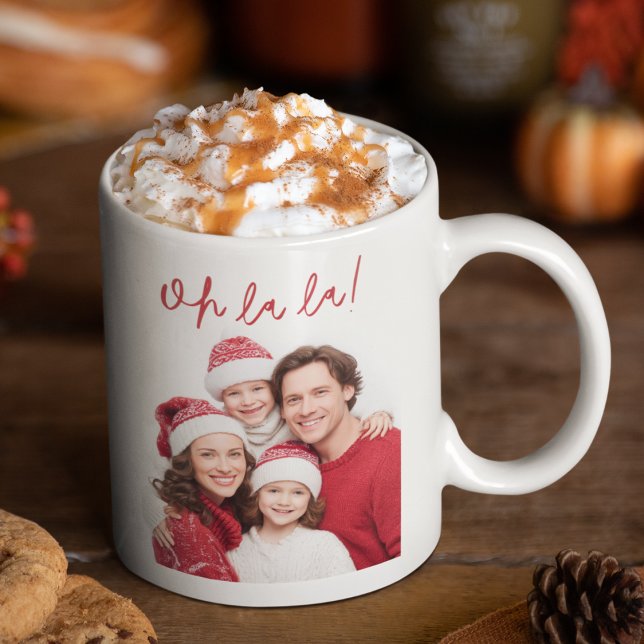 Oh La La Personalized Family Photo Mug (Creator Uploaded)