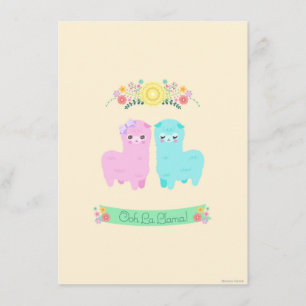 Oh La LLama Invitation