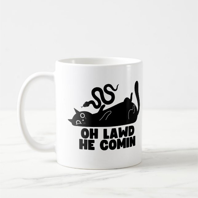 Oh Lawd He Comin Coffee Mug (Left)