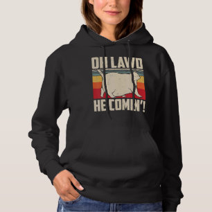 Oh Lawd He Comin' Retro Style Vintage Cat Meme Hoodie