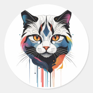 Oh Lawd He Treading Classic Round Sticker