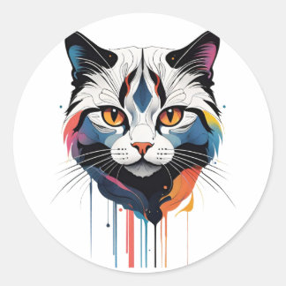 Oh Lawd He Treading Classic Round Sticker