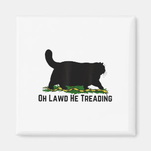 Oh Lawd He Treading Vote Harris Waltz 2024 Kamala  Magnet