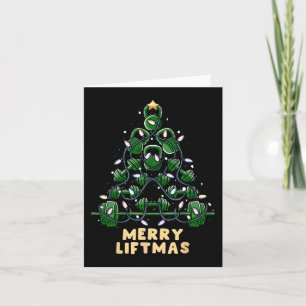 Oh Liftmas Tree Kettlebell Gym Ugly Christmas   Card