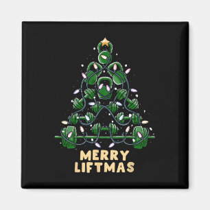 Oh Liftmas Tree Kettlebell Gym Ugly Christmas Magnet