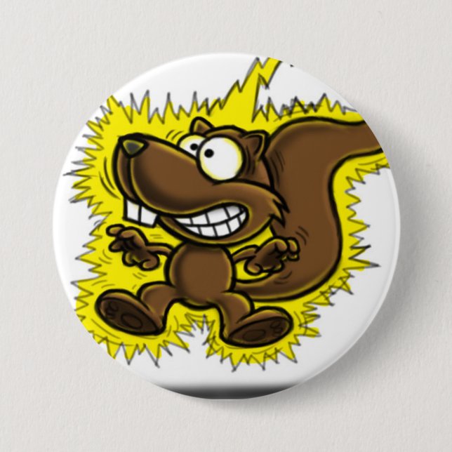 Oh look... a Squirrel!!! 7.5 Cm Round Badge (Front)