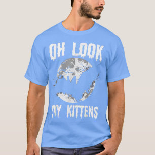 Oh Look Sky Kittens Bat Swarm Scary Bat Halloween T-Shirt