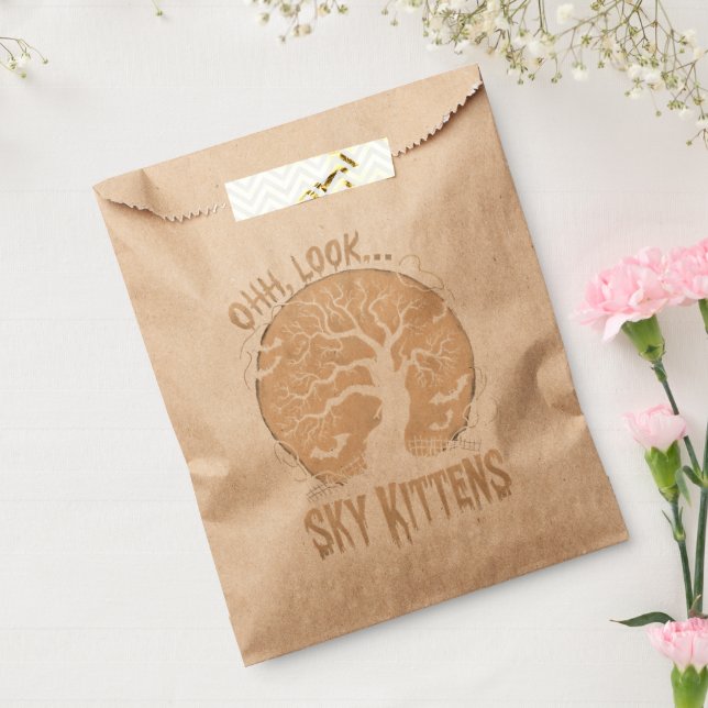 Oh Look Sky Kittens Halloween Funny Bats Lover Favour Bags (Sealed)