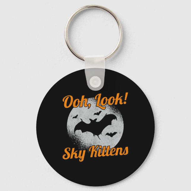 Oh Look Sky Kittens T Halloween Ts  Key Ring (Front)