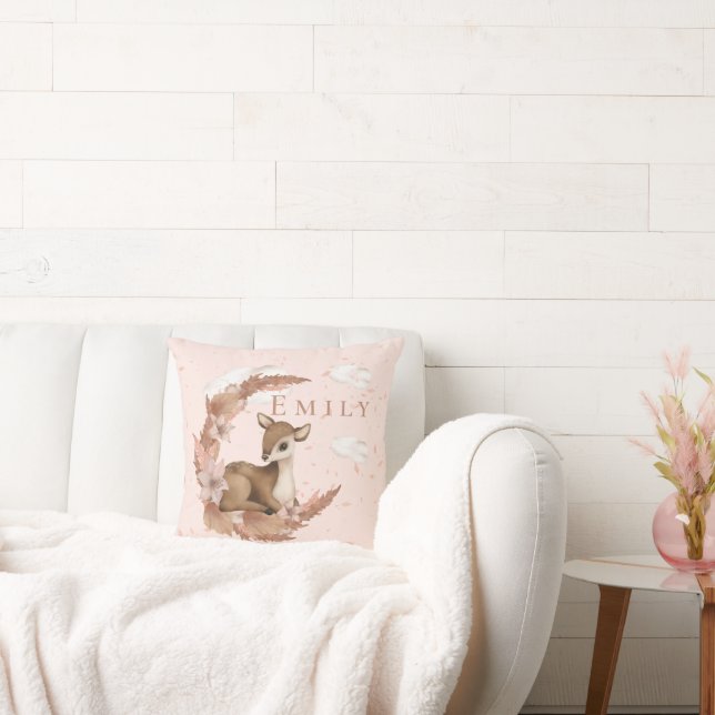 Oh, lovely Deer & Clouds Stars Nursery Cushion (Couch)