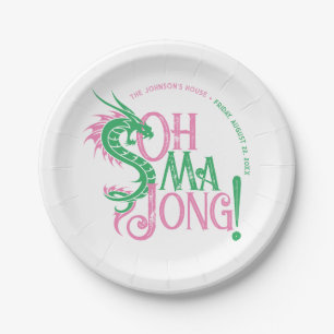 Oh Mah Jong!   Mah-Jongg Paper Plate