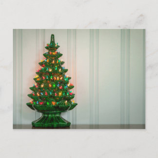 Oh Mid-Century Modern Christmas Tree! Holiday Postcard
