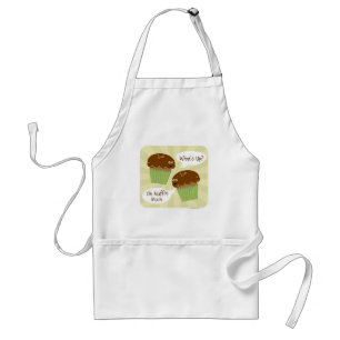Oh Muffin Much Funny Breakfast Cartoon Art Standard Apron