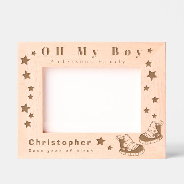 Oh My Boy Baby  Etched Frames (Front)