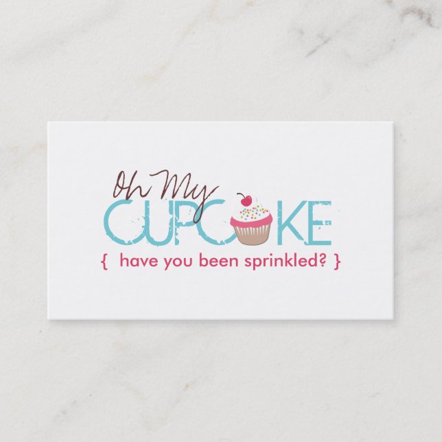 Oh My Cupcake Business Card (Front)