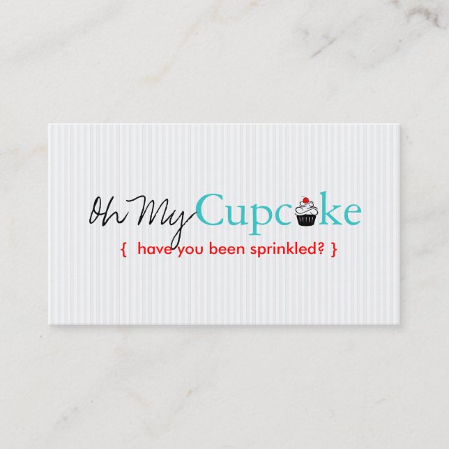 Oh My Cupcake Business Card (Front)