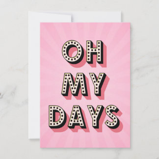 Oh My Days  Holiday Card