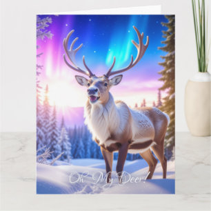 OH MY DEER - Christmas Reindeer Card