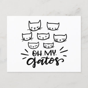 Oh My Gatos Postcard