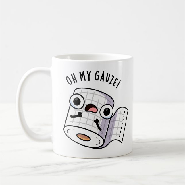 Oh My Gauze Funny First Aid Pun  Coffee Mug (Left)