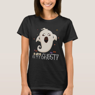 Oh My Ghost God  Halloween Surprised Ghost T-Shirt