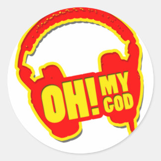 oh my god! classic round sticker