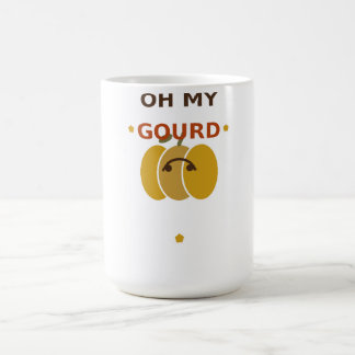 Oh My Gourd Cute Pumpkin, Retro Fall Autumn  Coffee Mug