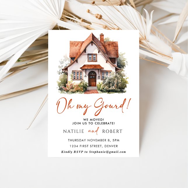 Oh My Gourd Fall Home Housewarming Party Invitation (Creator Uploaded)