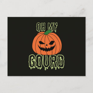 Oh My Gourd  Invitation Postcard