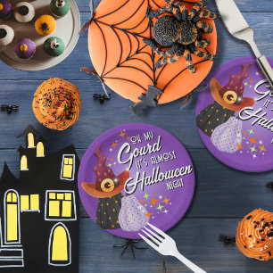 Oh My Gourd It’s Almost Halloween Dessert Plates