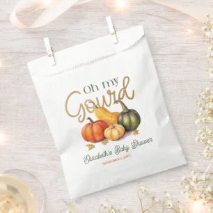Oh My Gourd Little Pumpkin Baby Shower Favour Bags