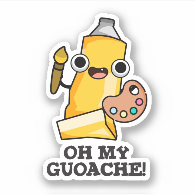 Oh My Guoache Funny Artist Paint Pun  (Front)