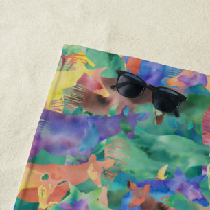 Oh, My Okapi! Beach Towel