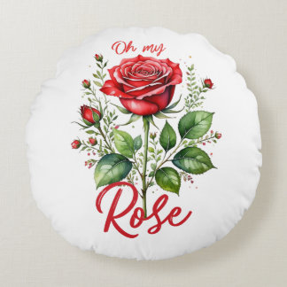 Oh my Rose Round Cushion